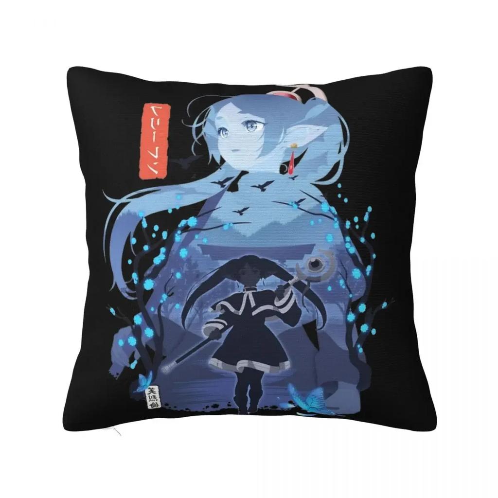 Sousou No Frieren Himmel Eisen Throw Pillow Cover Polyester Cushions for Sofa Novelty Cushion Covers