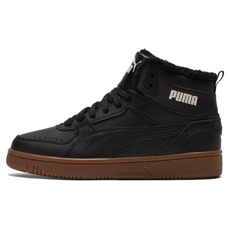 PUMA Rebound Joy Fur - Black Gum Men s 375576-06 EU 35.5