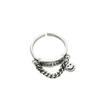 Korean Style Tassel Letter Adjustable Women's Ring - Retro Fashion Hip Hop