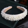 White Imitation Pearl Headband for Parties, Banquets, and Daily Wear, Women's Hair Accessory