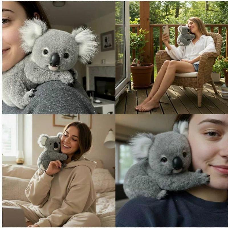 Koala Plyschleksak för Emotionell Läkning, Efterliknar Naturliga Rörelser för Komfort och Stöd