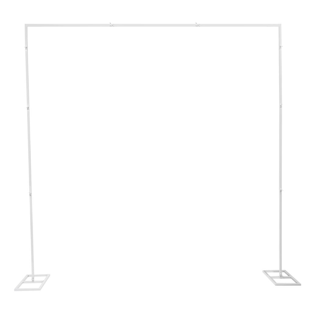 Sturdy Wedding Stand – 2.4x2.4m, Iron Construction, Perfect for Balloons, Flowers, and Curtains