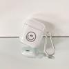 Painted smiley face through for AirPods 1 generation protective case Apple AirPods 1 earphones through black earphone case