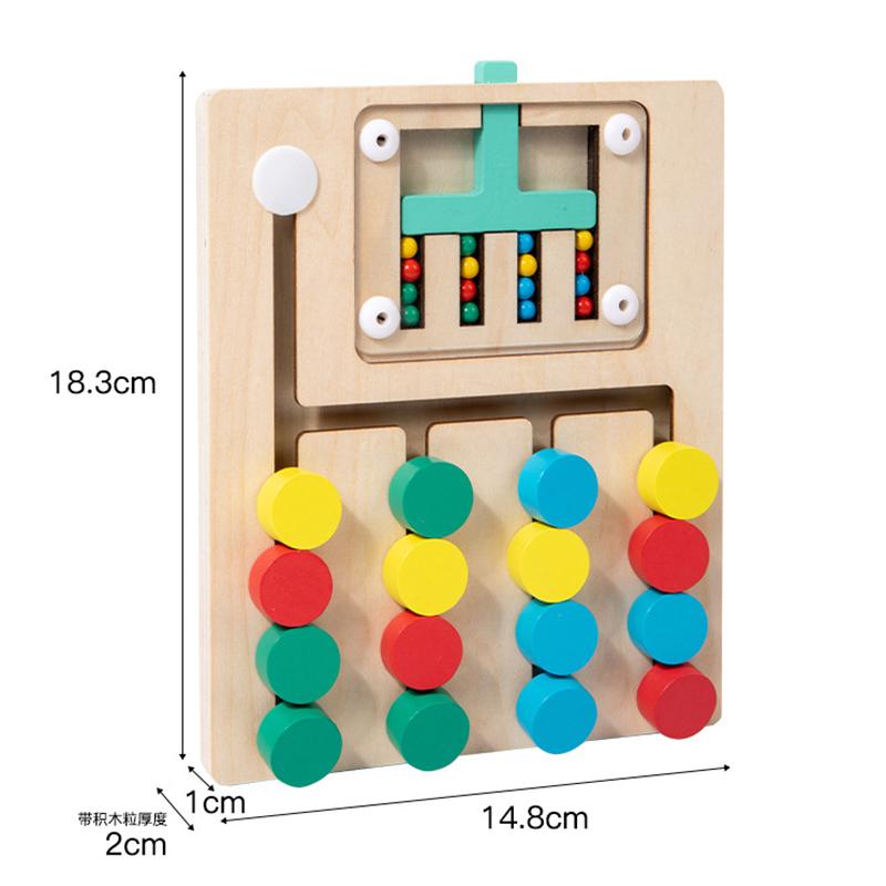 Montessori-Holz-Farbabgleichspuzzles, Vorschul-Lernspielzeug, passende Denksportaufgaben, Logikspiel für Kinder im Alter von 3, 4, 5, 6 und 7 Jahren