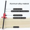 Woodworking Scriber with Dual Scale Adjustable Mortise Marker Aluminum Alloy Wear-resistant Scriber for Precision Marking