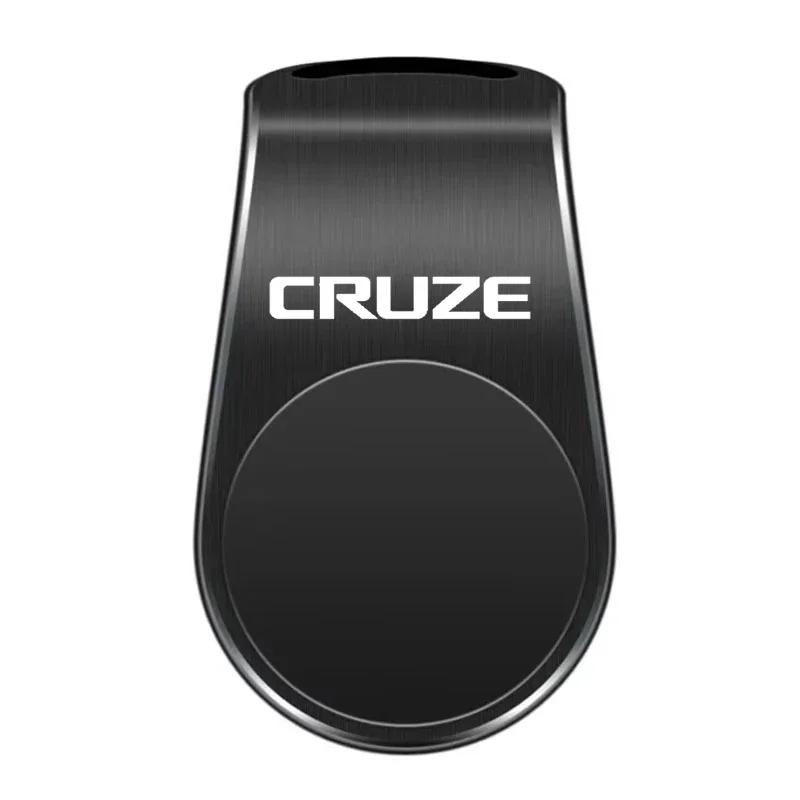 

New Car Magnetic L-shaped Car Phone Holder Magnetic Car Mount For Chevrolet CRUZE Logo Anti Slip Phone Holder Auto Accessories чёрный