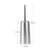 Set Spazzolino WC Stile Europeo Oro con Setole Morbide in TPR - Da Pavimento, Supporto Senza Installazione.