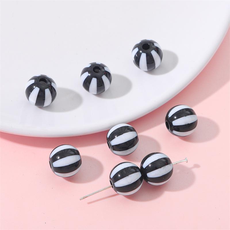 Handmade Bracelet Beads Acrylic Color Round Beads Diy Handmade Beading Materials Homemade Colorful Bracelet Necklace Pendant Jewelry Loose Beads