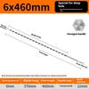 6x460mm Deep Hole Extended Auger Drill Bit Woodworking Hex Shank Bit for Electric Drill/Bench Drill