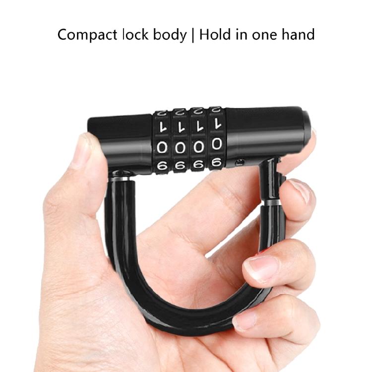 Durability Bike Lock Rusts Resistant Bicycles Lock Multifunction 4 Digits Lock for Bicycles Electric Bike