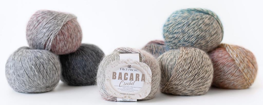 Hamanaka Richmore Baccarat Crochet Yarn, Medium-Fine, COL. 403, Multi-Color, 40g (Approx. 168m), 10-Ball Set, 3882 Sets