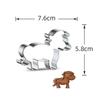 Horse Cowboy Cookie Cutter Mould Stainless Steel Pony Horseshoe Cowboy Shapes Biscuit Mold Fondant Pastry Decor Baking Tools