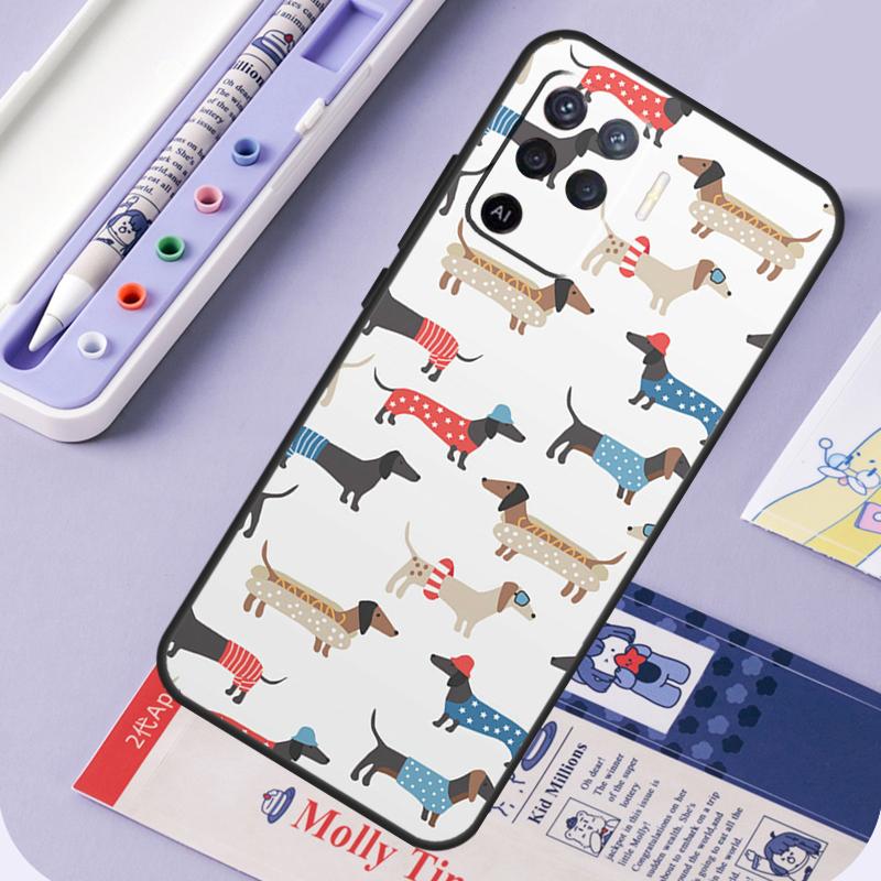

Dachshund Sausage Dog For Oppo A40 A60 A80 A94 A74 A54 A15 A18 A38 A58 A78 A98 A16 A76 A96 A57 A17 A77 A5 Pro Case OPPO A54 5G