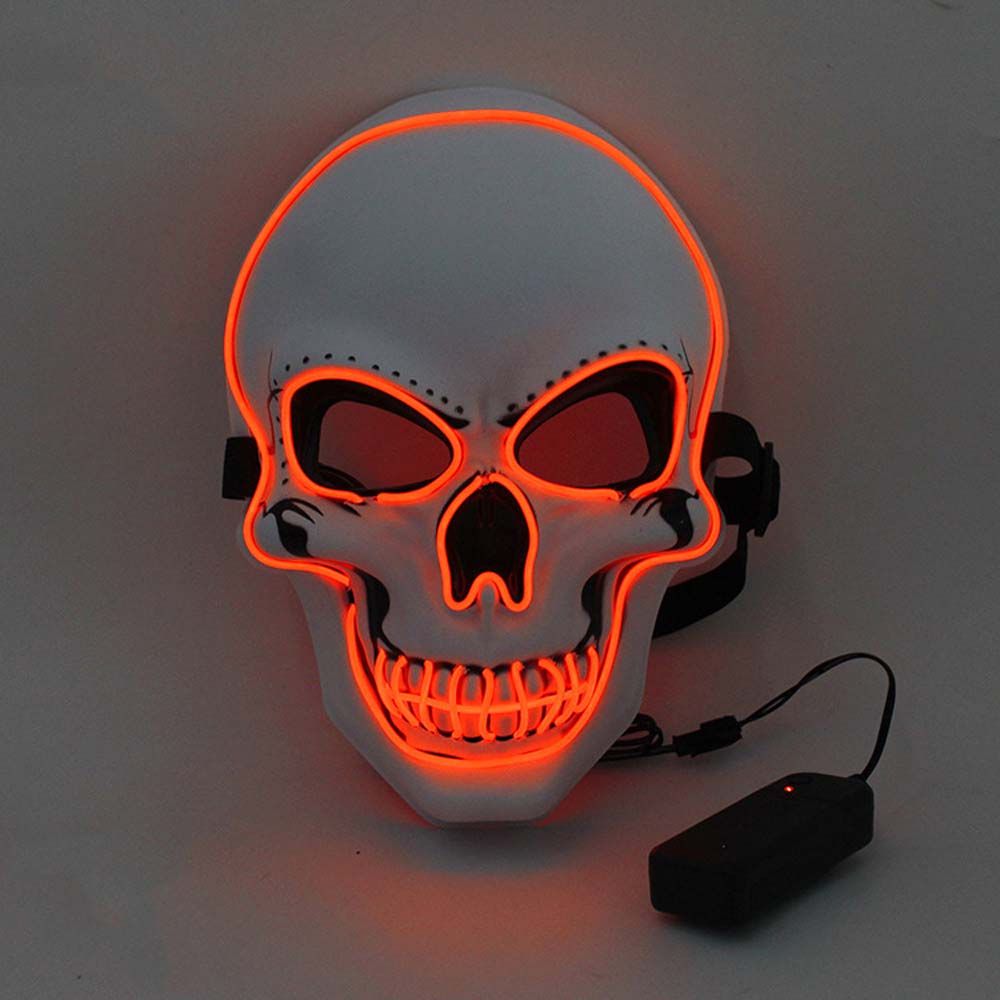 Horror Props Halloween Cosplay Skull Helmet White Skull Mask Halloween Skull Mask Luminous Mask