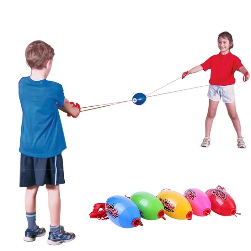 Pull Shuttle Ball Game Outdoor Interactive Pulling Elastic Speed Balls Fun Collision Training Sport Games Toy For Kids Adults