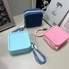 Square Multifunction Storage Bag Coin Purse Small Item Bag Creative Silicone Cosmetic Bag  Men
