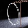 6 Pairs Of Womens Large Hoop Earrings,Hypoallergenic Titanium Steel Hoop Earrings For Women Womens 30-40-50mm