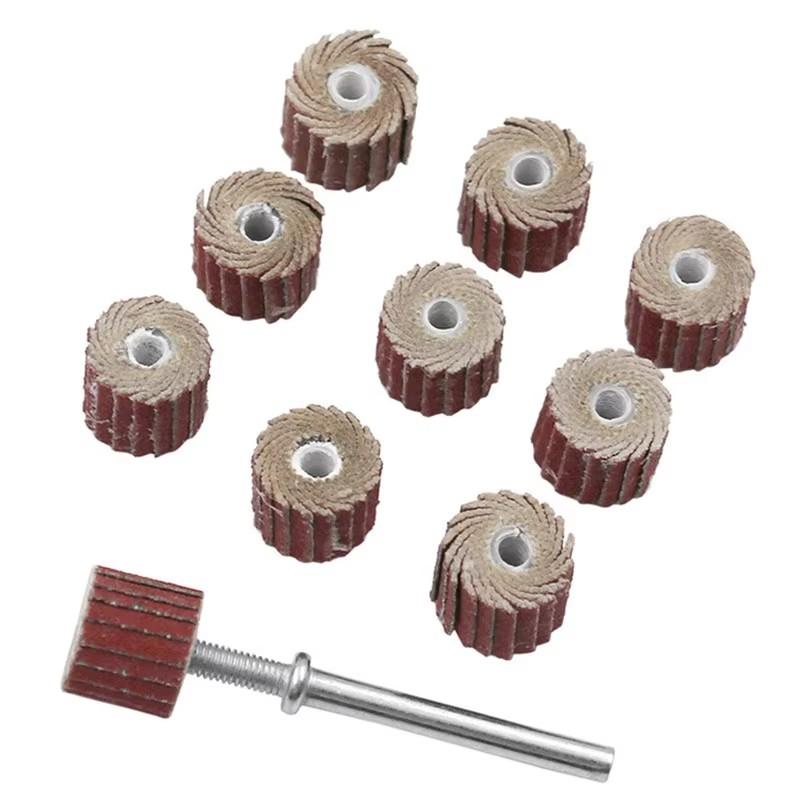 10PCS for Dremel Accessories Sandpaper Sander Board Polishing Wheel Sander Board Shutter Polishing Wheel for Rotating Tools