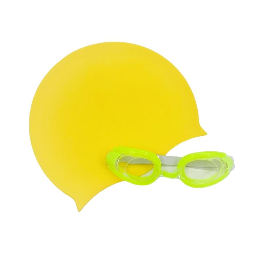 Kit di occhiali da nuoto in gel di silice e cuffia per allenamento, occhiali sportivi, set di accessori, impermeabili, per uomo, donna, spiaggia, piscina, stili popolari