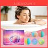Bath Ball With Hydrating Formula And Long Lasting Floral Scent For Daily Skin Cleansing And Gentle Exfoliation