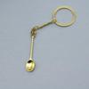 Mini Spoon Keychain Lightweight Teaspoon Pendant Key Ring for Filling Salt Vials Outdoor Camping Hiking Use