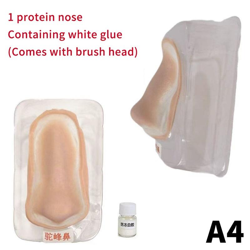 Soft Realistic Fake Nose 1 Set Professional Grade Silicone Prosthetic for Halloween Cosplay Film Shooting Makeup Props
