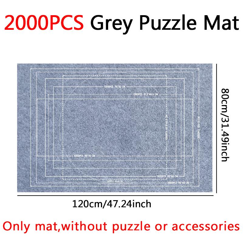 Puzzle Storage Mat Felt Storage Blanket Grey Black Various Size for 1500/2000/3000pcs Puzzles Parent-child Interaction Props ZYF