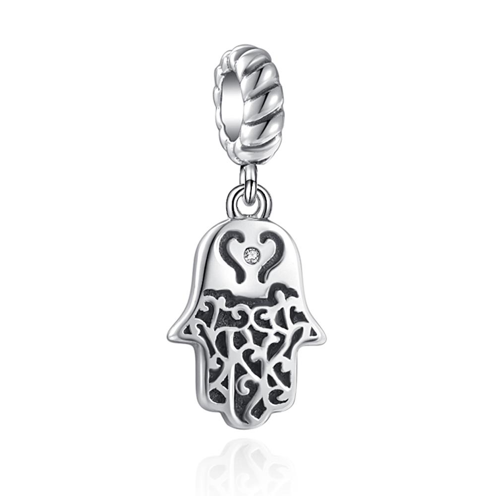 New S925 Sterling Silver Blue Eye & Greece Christ Cross Buddha Charms Bead Fit Original  Bracelets Charm DIY Women Jewelry