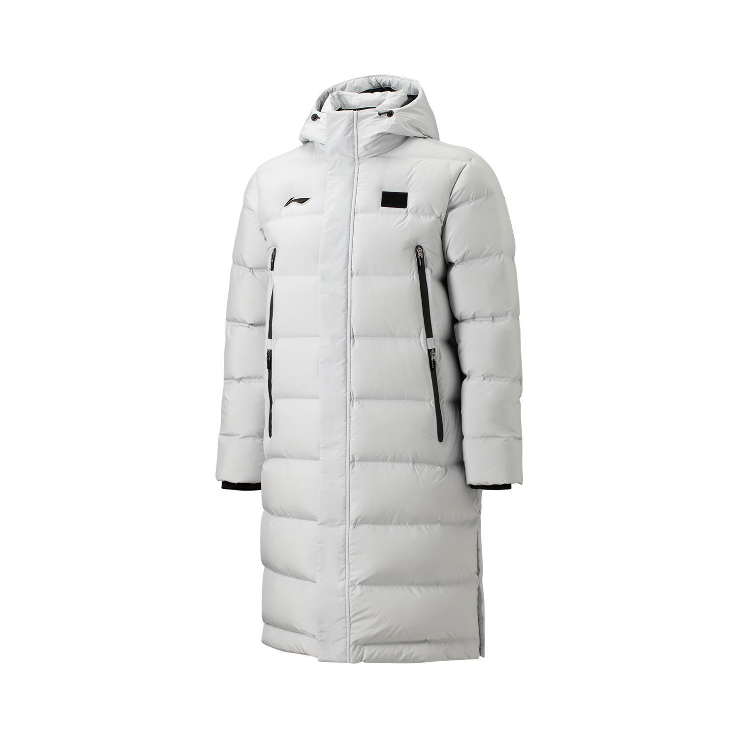 Li Ning Badminton Collection Down Jacket Unisex Coin Gray AYMV137-3 4XL
