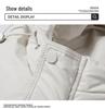 2024 Men's Loose Fit Hooded Down Jacket - Trendy, Casual, Versatile, and Thick, with White Duck Down.