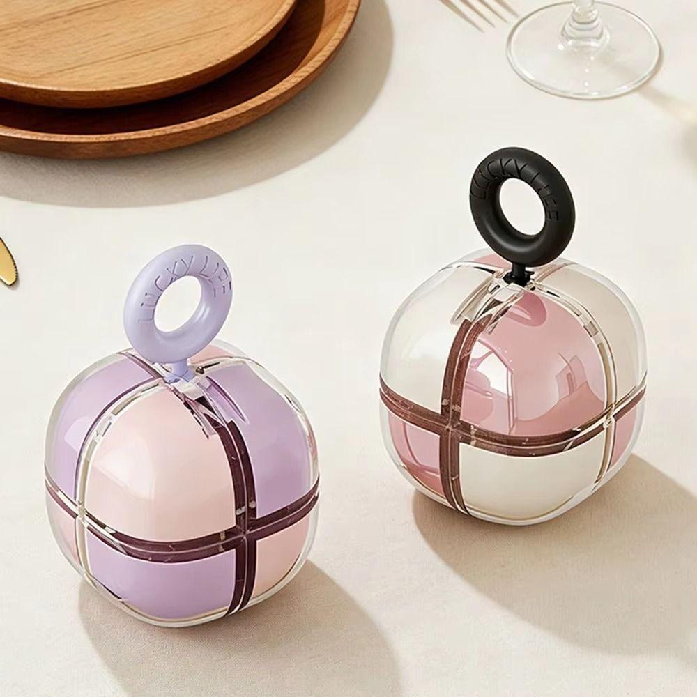 Sealed Magnetic Cube Pill Organizer Magnetic Mini Pill Case Tablet Container  Weekly Use