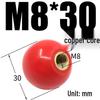 Bakelite Handle Plastic Round Ball Lever with Red Copper Core and Black Iron Core, M4-M16