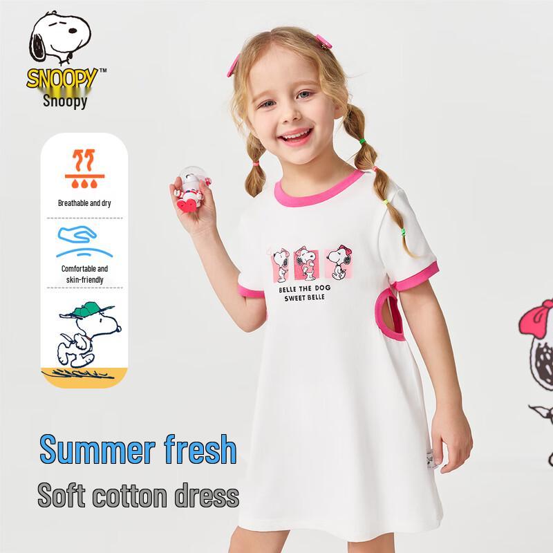 Snoopy Girls  Summer Casual A-Line Midi Dress 110