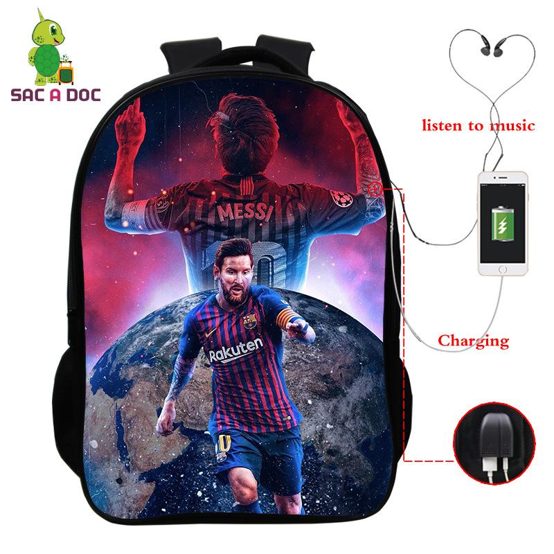 3D Digital Printed Backpack With Usb Full Color Backpack