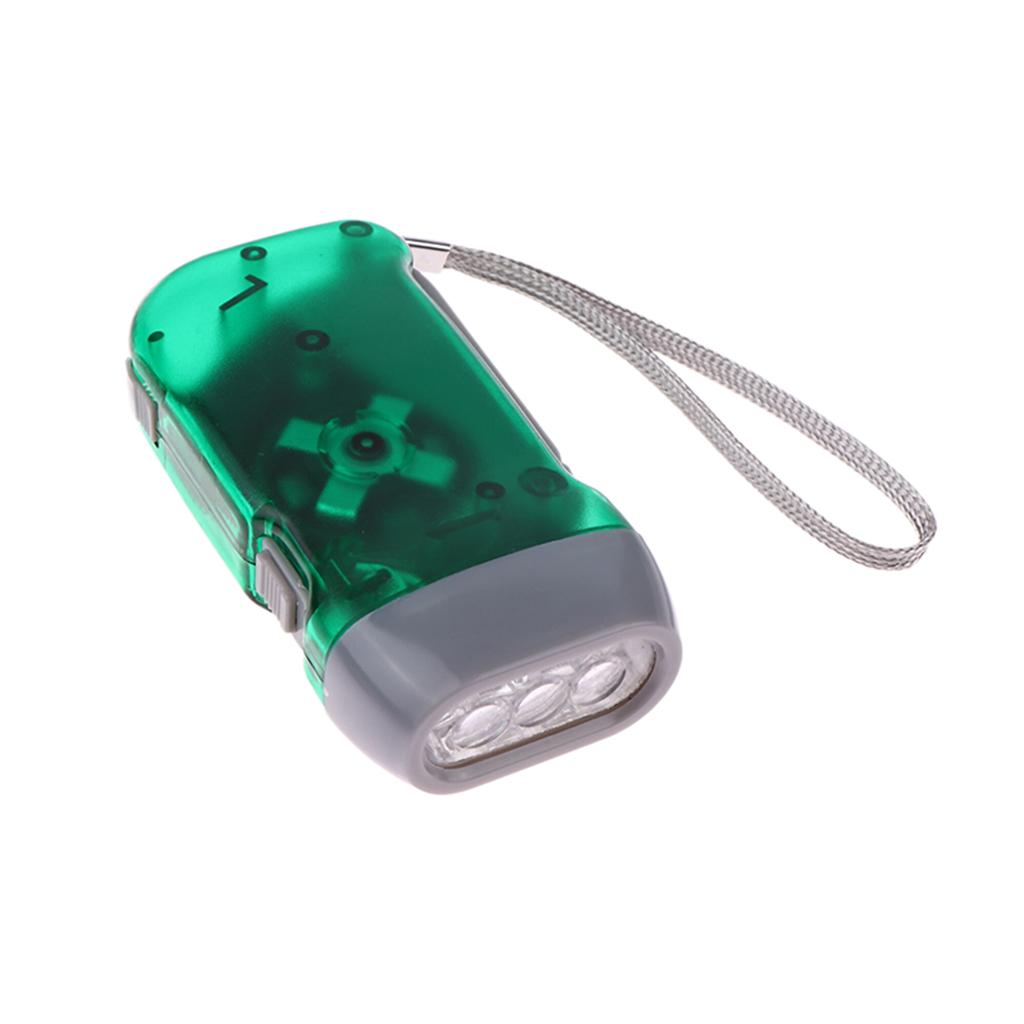 Led Flashlight Hand Crank Solar Powered Rechargeable Survival Gear Self Powered Charging Torch Dynamo For Fishing Boating Hiking