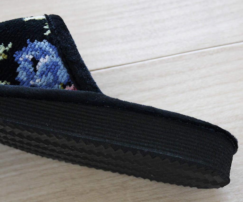 Kawasaki Lake Ulster Rose for Guests and Business Modern Rose Design with Chenille Healthy Room Shoes Slippers, Use, Weave, Slippers,