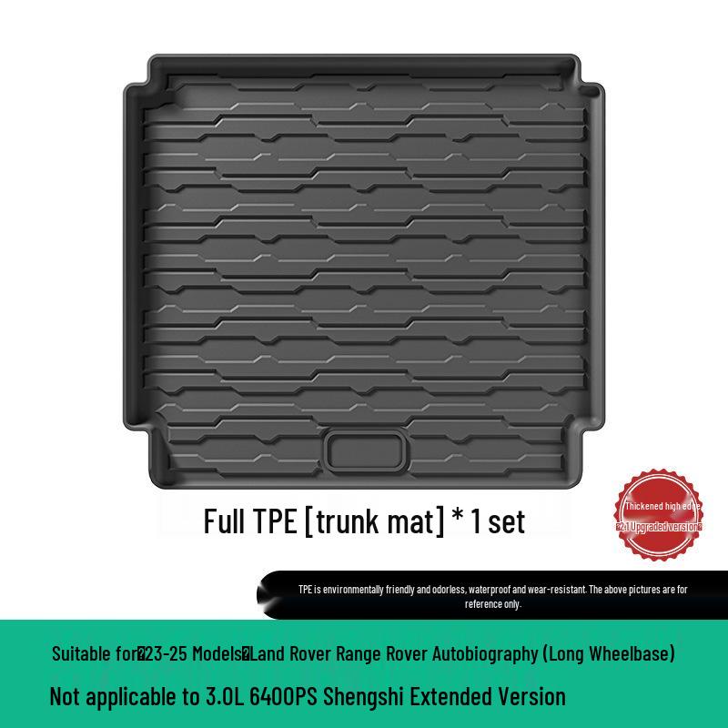 Eco-Friendly TPE Car Floor and Trunk Mats for 2023-2025 Land Rover Range Rover