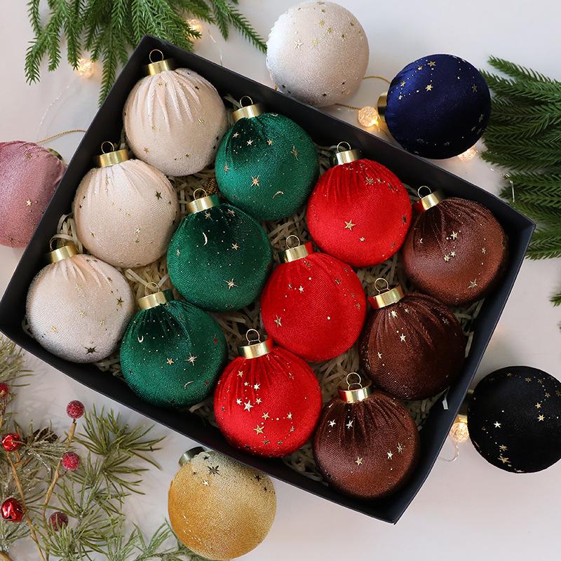 Star Christmas Decorations Star-Patterned Christmas Tree Hanging Ornaments Christmas Ball Ornaments Elegant For Indoor Seasonal