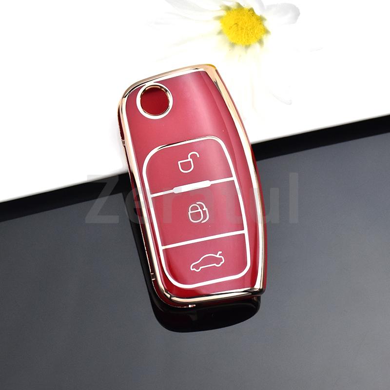 

Shell Fob Tpu Car Soft Folding Key Case Holder Full Cover For Ford Focus 2 Falcon Escape Galaxy Kuga B-Max C-Max Ecosport Fiesta