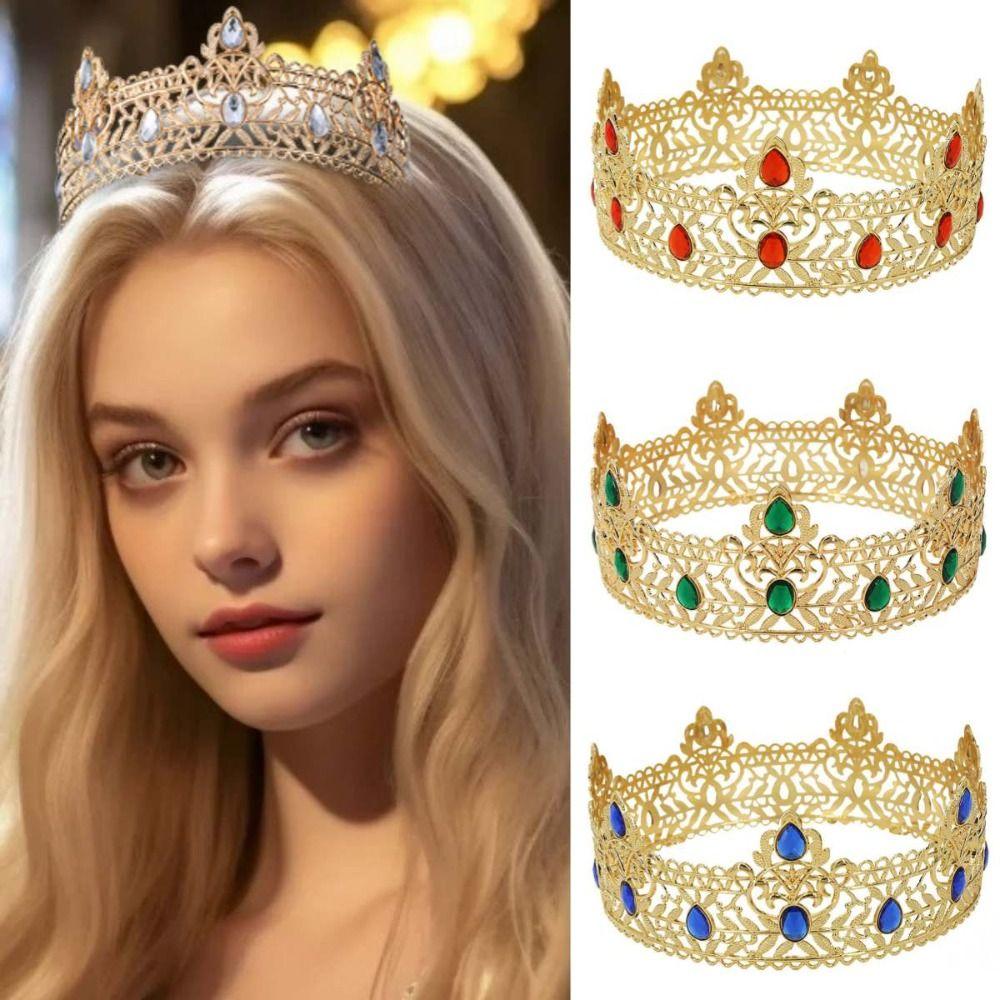 Cake Decorations Baroque Pageant Crowns Luxury Crystal Crystal Cake Topper  Birthday Party