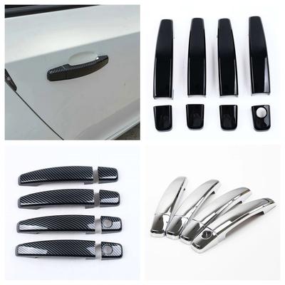 For Chevrolet Cruze 2008- 2012 2013 For Captiva 2006 2007 -13 ABS Carbon Black Door Handle Cover Sticker Car Styling Accessories