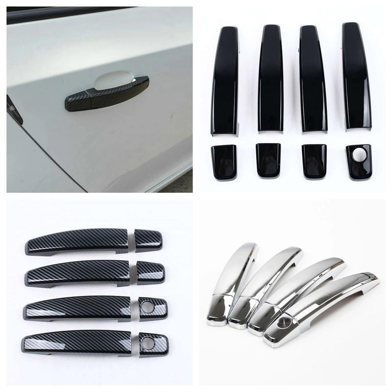 For Vauxhall Opel Corsa D Corsa E 2006 2007 2008 2009 - 2013 2014 ABS Carbon Black Car Door Handle Cover Trims Car Accessories