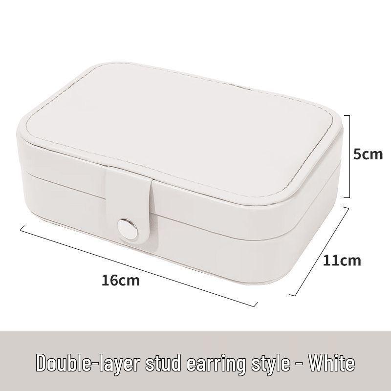 Portable Multifunctional Jewelry Storage Box – Large Capacity for Earrings and Accessories, Japanese Korean Style