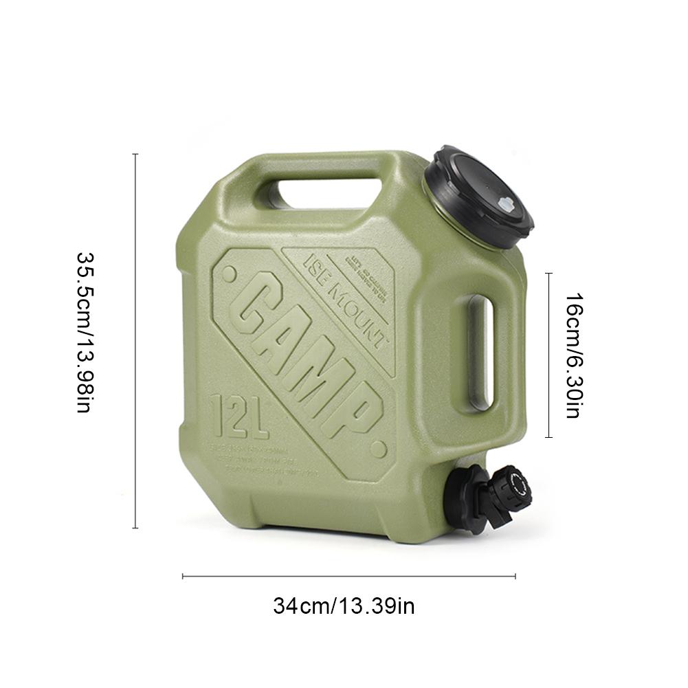 10/11/12/20L Home Water Canister Bucket Outdoor Water Bag Container Portable Large Capacity Water Carrier Tank with Faucet