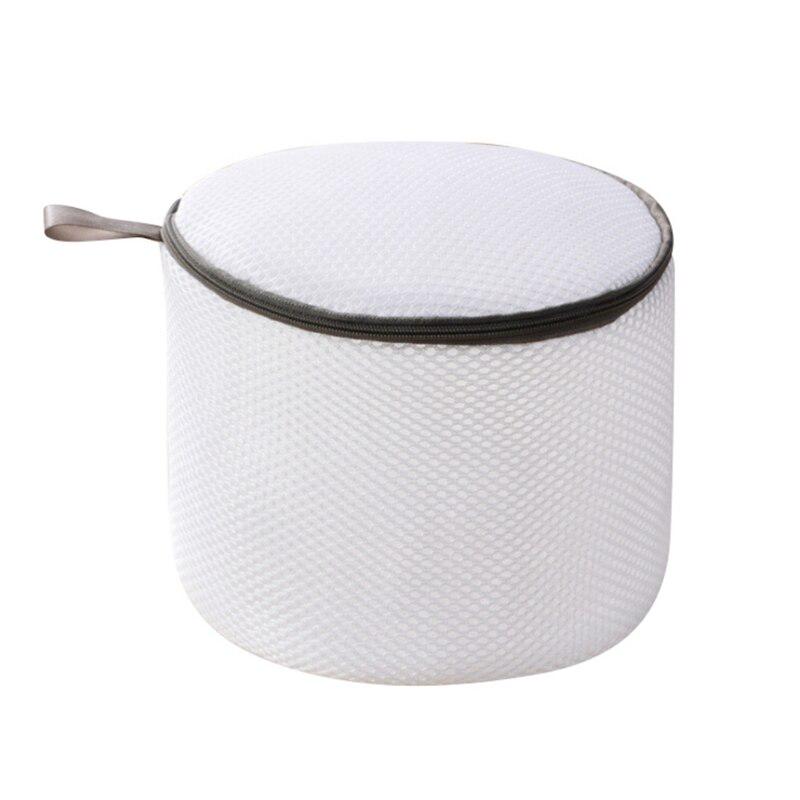 High-end Elegant Gray Zipper Laundry Bag Thickening Bra Bag Home Garden Home Storage Organization