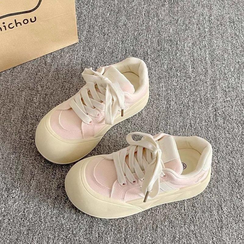 Student platform white shoes women's summer new versatile shoes board shoes casual bread shoes