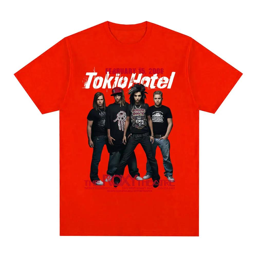 

Музыкальная футболка Rock Band Tokio Hotel Унисекс Женская Хип-Хоп Панк Готика Футболка Чистый Хлопок Оверсайз Короткий Рукав Футболки S