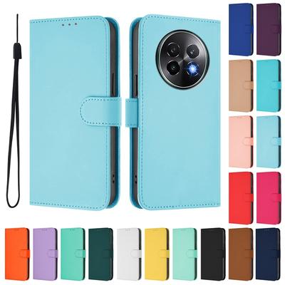 Realme13Pro Hüllen Für Realme 13 Pro Brieftasche Leder Klapphüllen realme13pro Schutzhülle Kartenfach Buchhülle Einfarbig Fundas