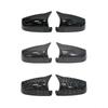 Seitenflügel-Rückspiegel-Abdeckkappe für BMW 5 6 7er E60 E61 E63 E64 F01 F02-F04 F06 F07 F10 F11 F12 F13, Kohlefaser, Schwarz