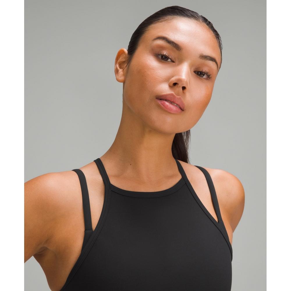 Lululemon Wunder Train High Neck Cross Back Tank Top Black